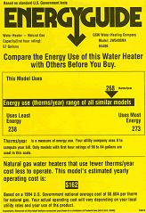 yellow energyguide label, Boston, Foxboro MA